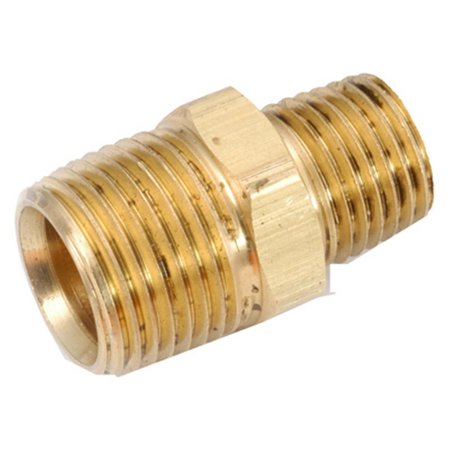 GIZMO 756123-1208 .75 x .5 in. Brass Hex Reducing Nipple GI585061